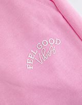 spodnie joggingowe - elastyczny pas - rozowy