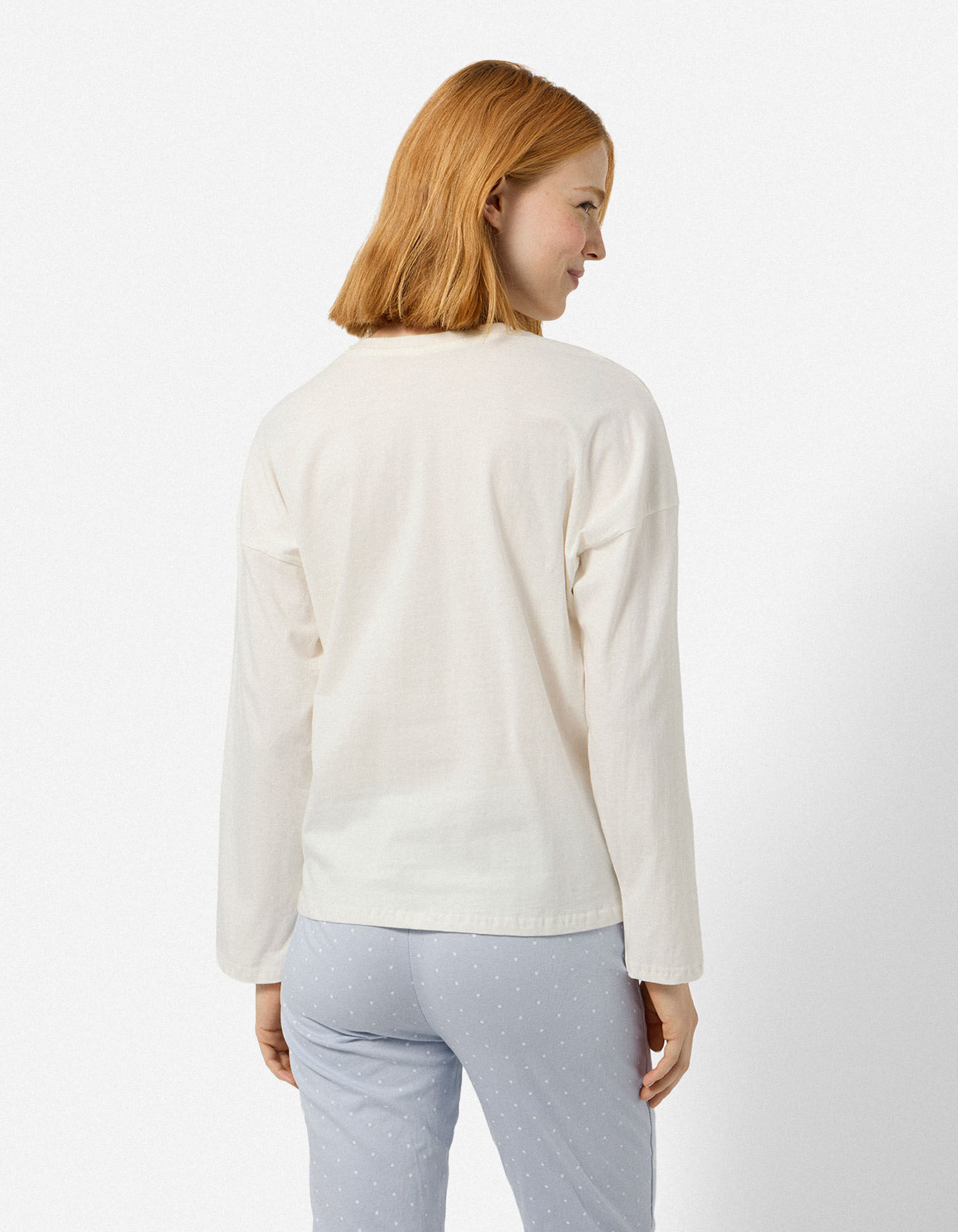 Pyjama Set aus Shirt und Hose - Allover-Muster - Bunt