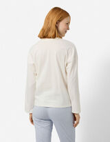Pyjama Set aus Shirt und Hose - Allover-Muster - Bunt