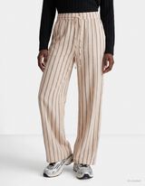 Hose - Leinen-Optik - Beige