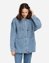 Shacket - Prevelik kroj - modra