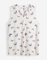 Blusentop - Allover-Print - Off-White