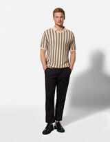 Hose - Leinen-Mix - schwarz