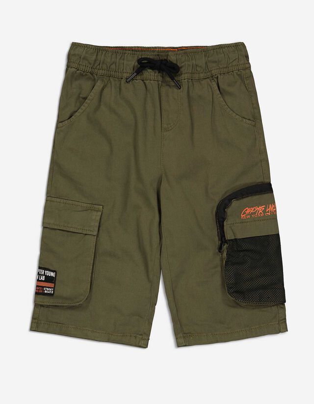 Bermuda  - Tasche applicate - verde scuro