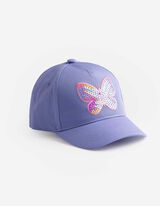 Basecap - Paillettenbesatz - lila
