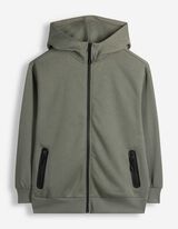 Sweatjacke - Oversized Fit - Khaki