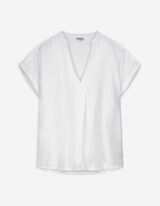 Blusenshirt - einfarbig - weiß