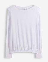 Langarmshirt - einfarbig - wei&szlig;