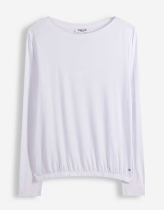 Maglia a manica lunga - Tinta unita - bianco