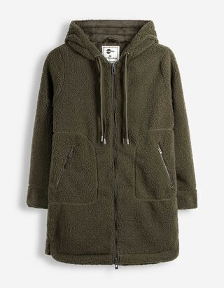 Mantel - Teddyfell - Khaki