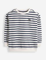 Sweatshirt - Strepen - Off-White