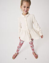 Kleit ja retuusid - musliinkangas - beezh