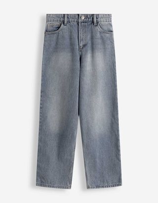 Dž&iacute;ny - Plandav&yacute; střih Baggy Fit - modra