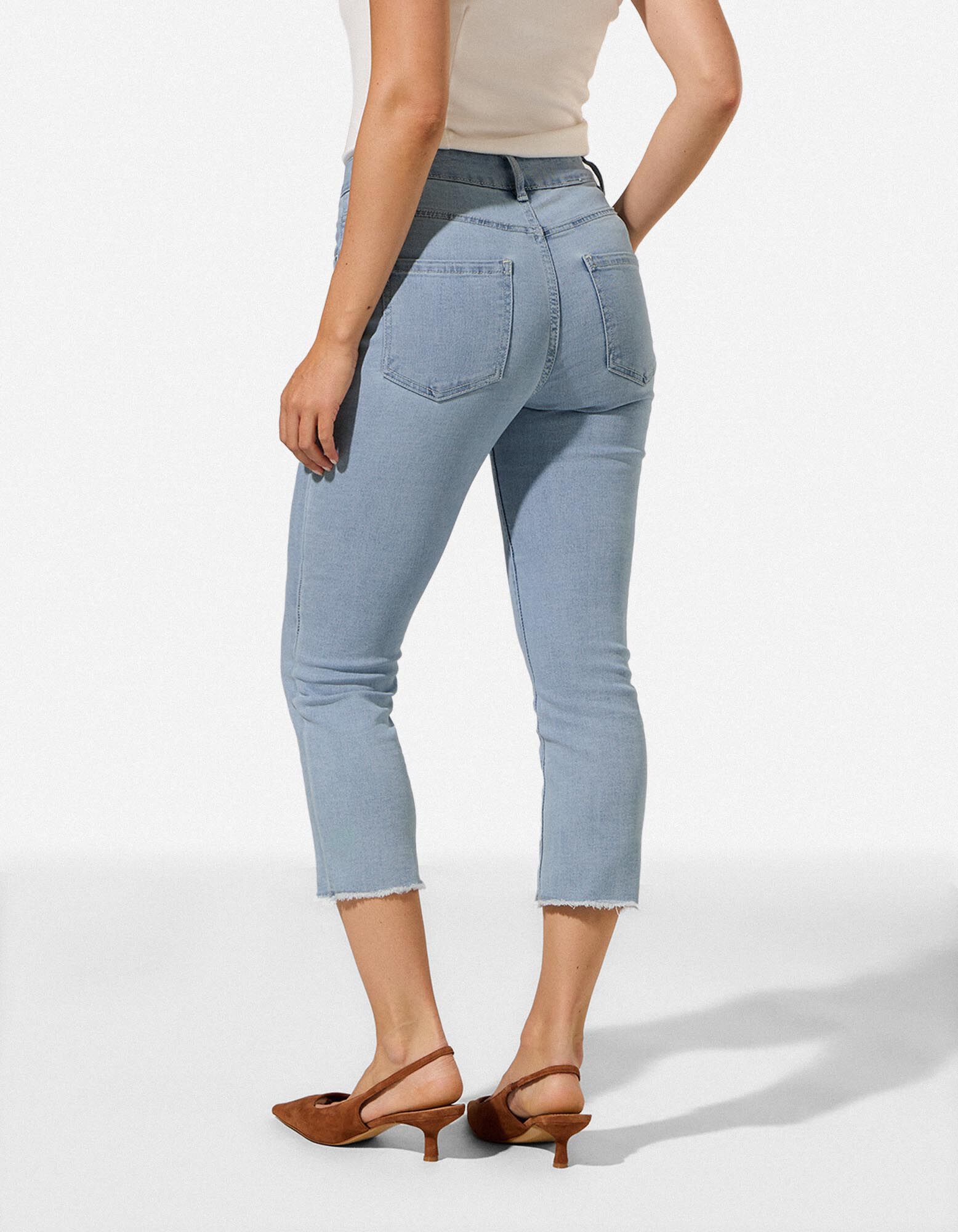 Caprihose - Skinny Fit - Hellblau