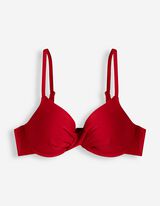 Haut de bikini - Bretelles ajustables - Rouge