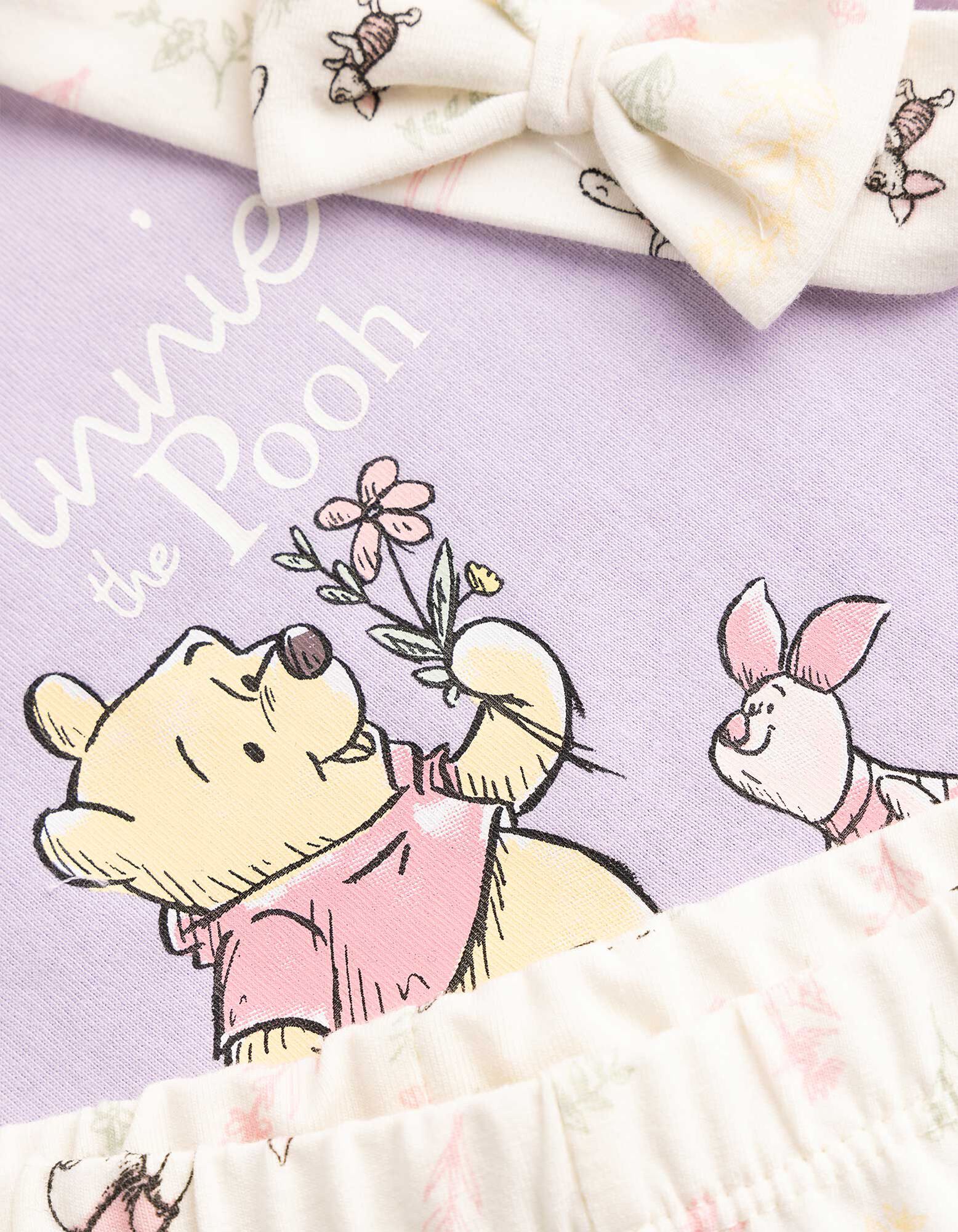 Lot d'un T-shirt et d&rsquo;un legging - Winnie l&rsquo;ourson - rose