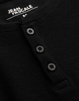 Tričko - Gomb&iacute;kov&aacute; li&scaron;ta - cierna