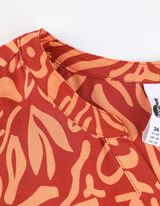 Haut en dentelle - LENZING™ ECOVERO™ - Rouge foncé