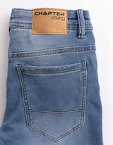 Jeans hlače - Učinki pranja - svetlo modra