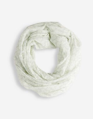 Loop-Schal - Allover-Print - t&uuml;rkis