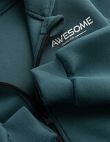 Sweatjacke - Oversized Fit - blau