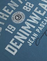 T-shirt - Voorkantprint - turkoois