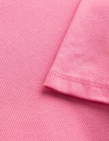 T-Shirt - Rippenstruktur - pink