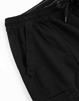 Cargo hlače - mje&scaron;avina pamuka - crna