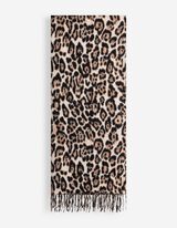 Schal - Leopardenmuster - Beige