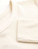 Langarmshirt - Feinripp - Off-White