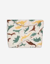 Tunelový šál - Dinosaury - bezova