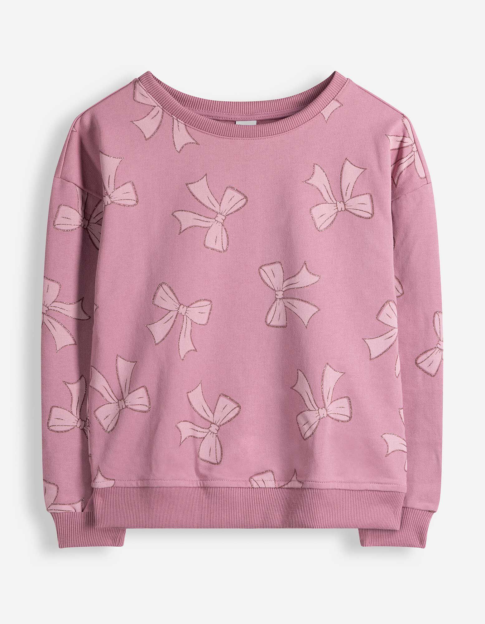 Sweatshirt - Allover-Print - Lila