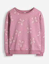 Sweatshirt - Allover-Print - Lila