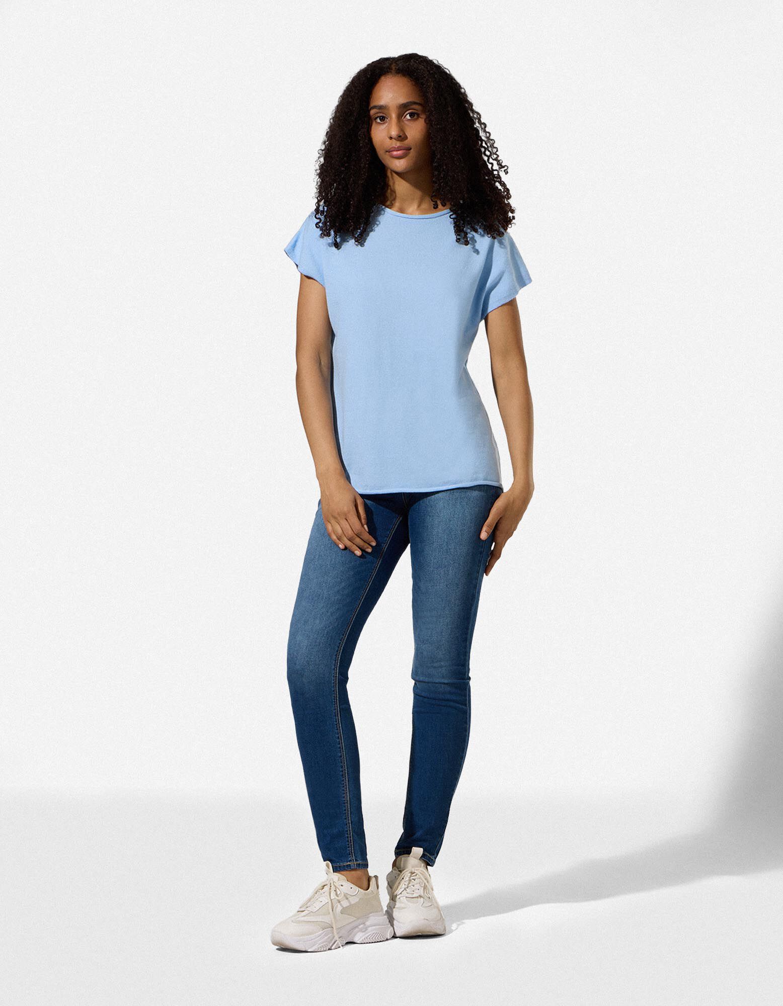 Pullover - Oversized Fit - blau