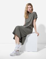 Suknelė - Medvilnės mi&scaron;inys - zalias