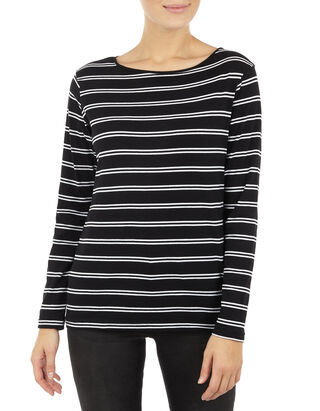 Damen Longsleeve mit Streifenmuster&nbsp;