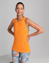 koszulka bez rękaw&oacute;w - materiał oddychający - pomaranczowy
