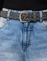 Gürtel - Nietenbesatz - schwarz