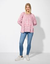 Blouse - Print all-over - roze