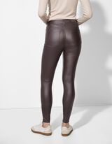 Pantaloni - Skinny Fit - Maro inchis