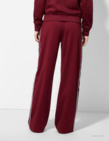 Široké nohavice - Galónové pásy - tmavocervena