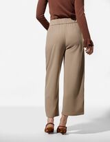 Broek - Elastische sluiting - bruin
