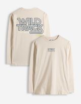 Longsleeve - Afdrukken achteraan - lichtgrijs