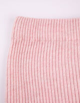 Kötött szoknya - Bordás kötés - rozsaszin