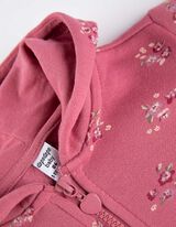 set s pulóverom a tepláky - Kvetovaný vzor - ruzova