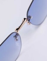 akiniai nuo saulės - berėmis - sidabrinis