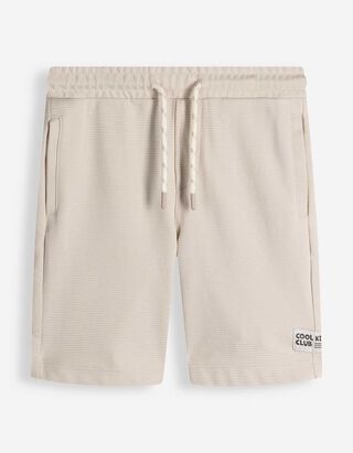 Shorts - Elastischer Bund - beige