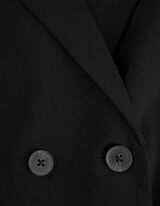 Długa kamizelka - z domieszką wiskozy - czarny