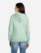 Sweatvest - Capuchon met tunnelkoord - lichtgroen