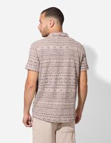 Camicia - Jacquard - beige
